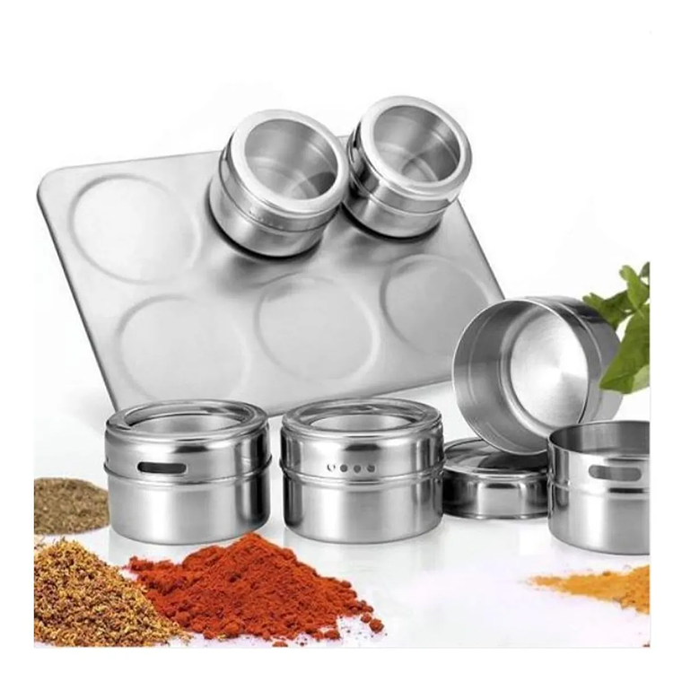 Organizador Condimentos Cocina 6 Piezas Frascos Especieros 1