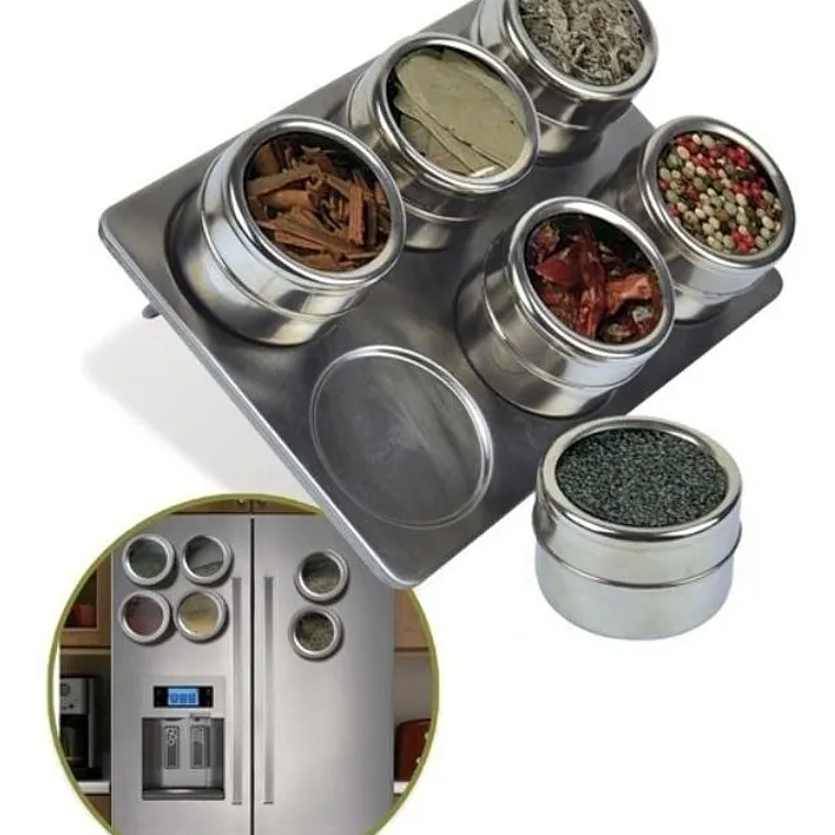 Organizador Condimentos Cocina 6 Piezas Frascos Especieros 3
