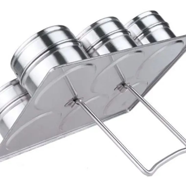 Organizador Condimentos Cocina 6 Piezas Frascos Especieros 6