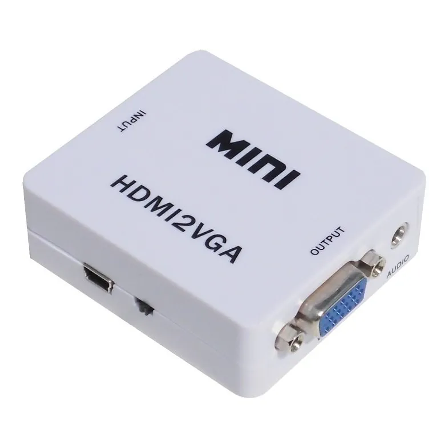 Conversor Adaptador Hdmi A Vga 1080p Full Hd + Audio