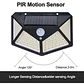 Lampara Solar 100 Led Exterior Sensor De Movimiento 600lm - Miniatura 3