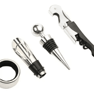 Set Destapador Vinos 4 Pcs