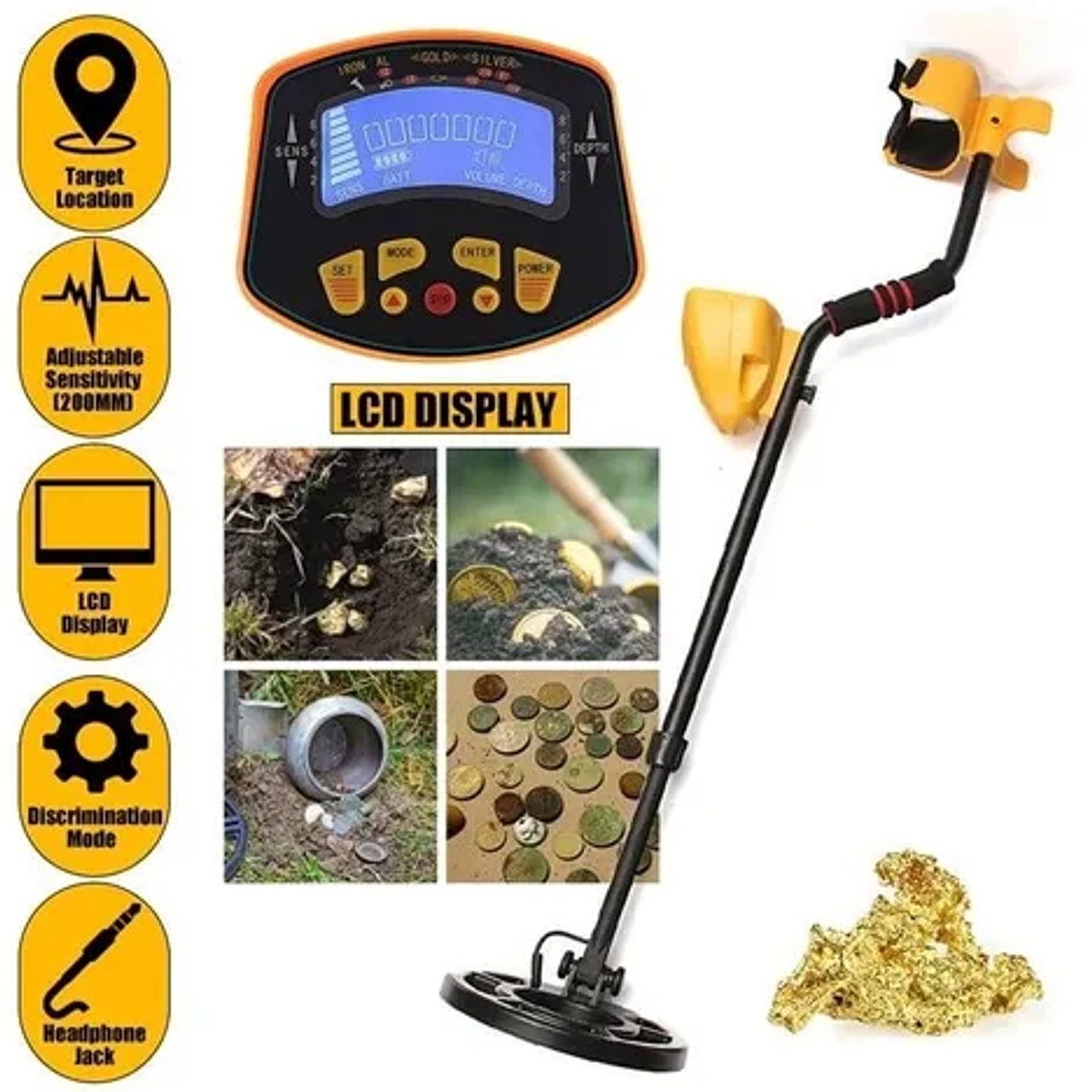 Detector Metales Md-3010ii Alta Sensibilidad Y Rendimiento 2