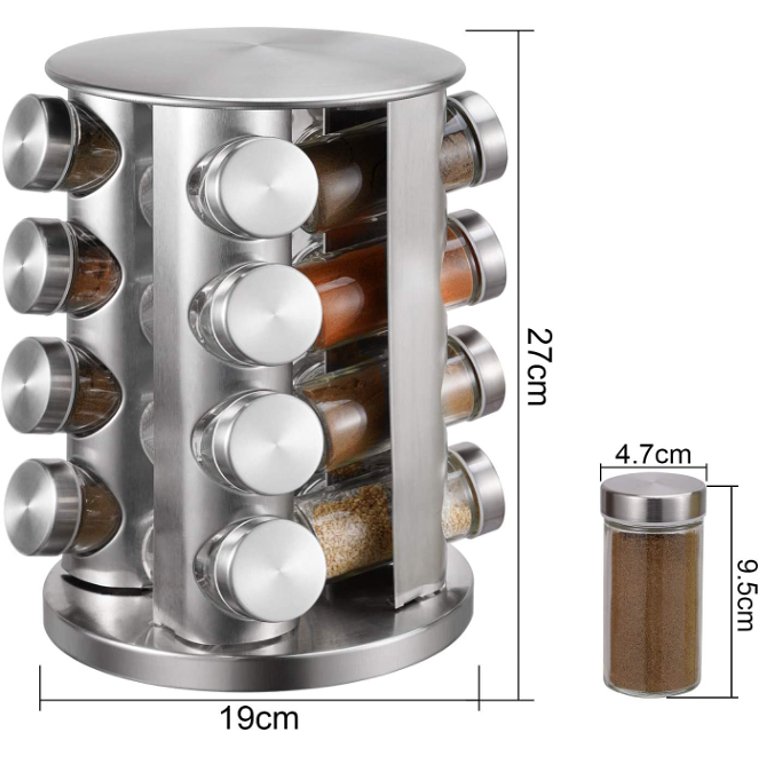 Set Condimentero Especiero Giratorio Cocina 16 Pcs 2