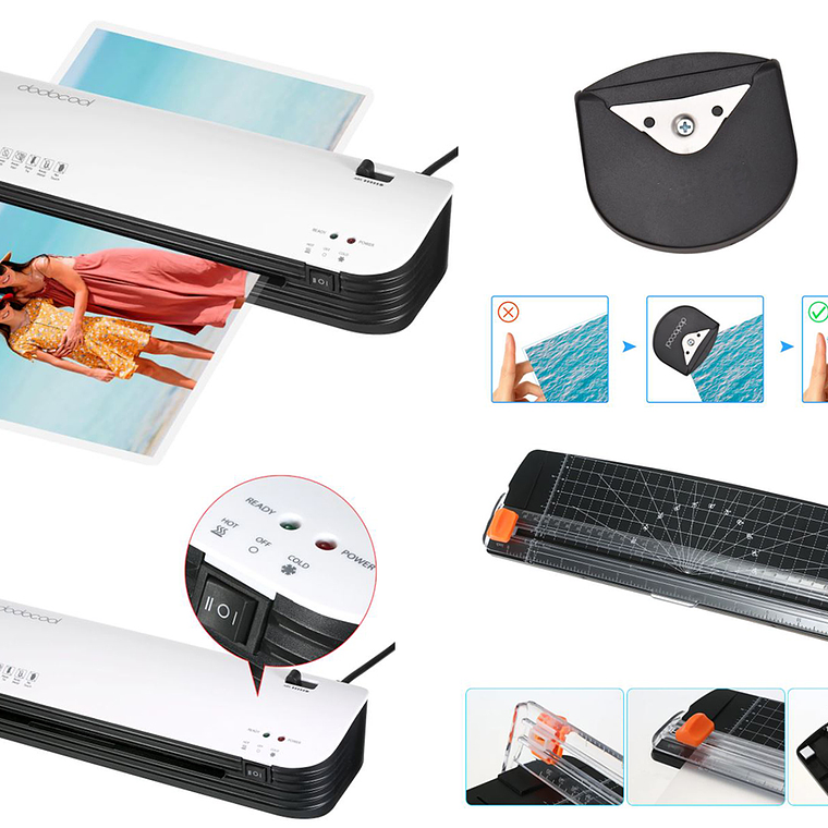 Termolaminadora A3 2 En 1 + Redondeador Esquina 1