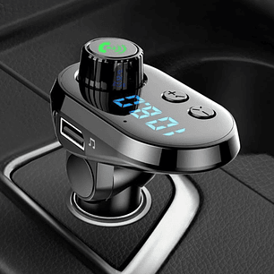 Transmisor 5 En 1 Fm Bluetooth Usb Mp3 Auto