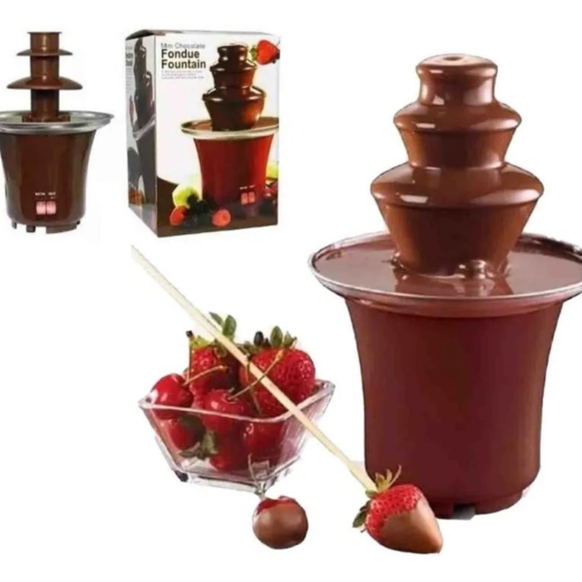 Mini Cascada Chocolate 3 Pisos Fuente, Fondue, Boda 1