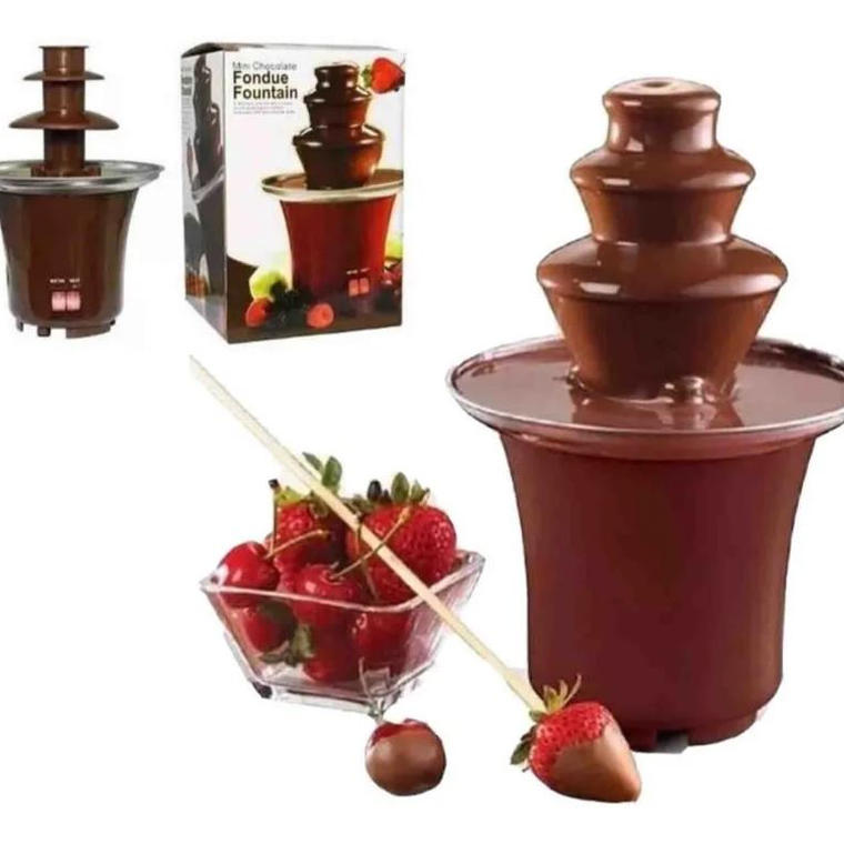 Mini Cascada Chocolate 3 Pisos Fuente, Fondue, Boda 1