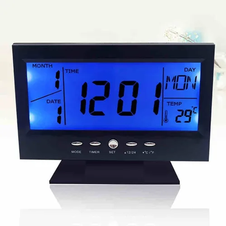 Reloj Despertador Digital Pantalla Lcd Led Ds-8082 1