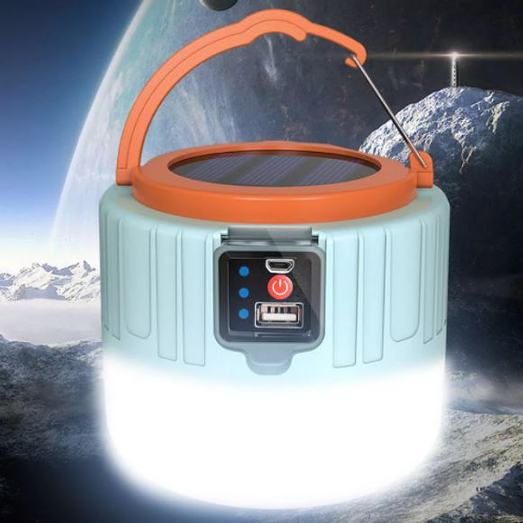 Lampara De Camping Usb Solar De Emergencia Multifuncional 1