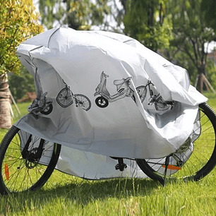Carpa Funda Lona Cubre Moto Bicicleta Con Diseño