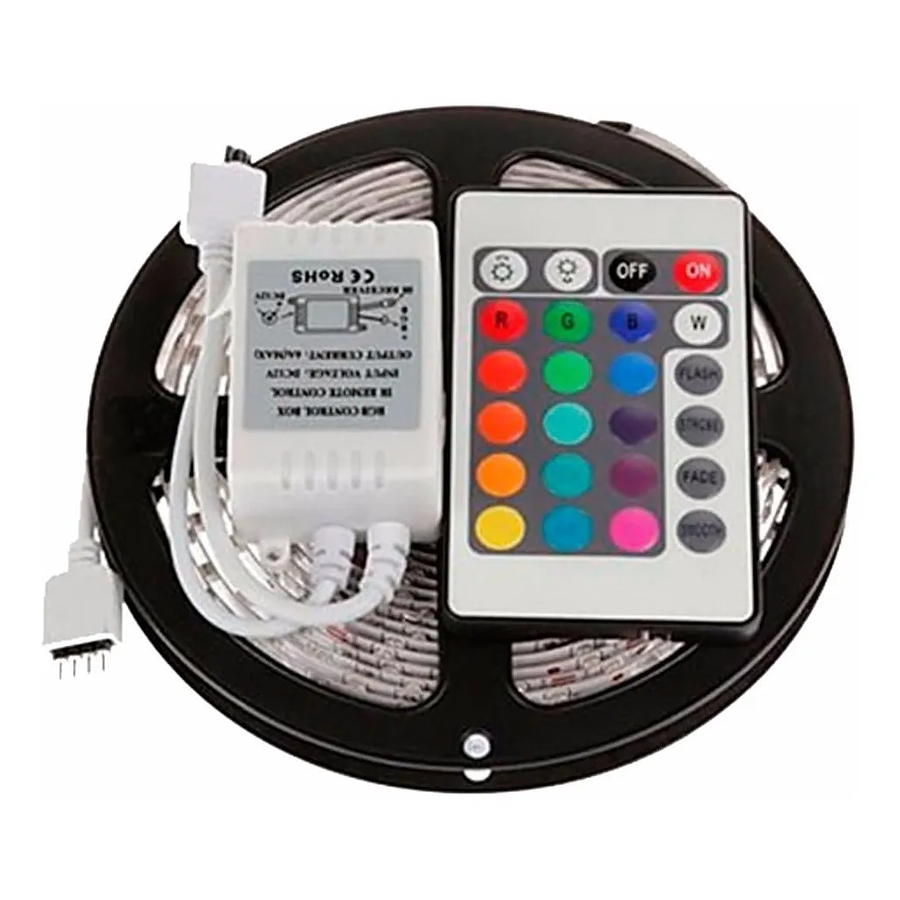 Tira Cinta 300 Led 5mt Rgb 5050 Muticolor Dj