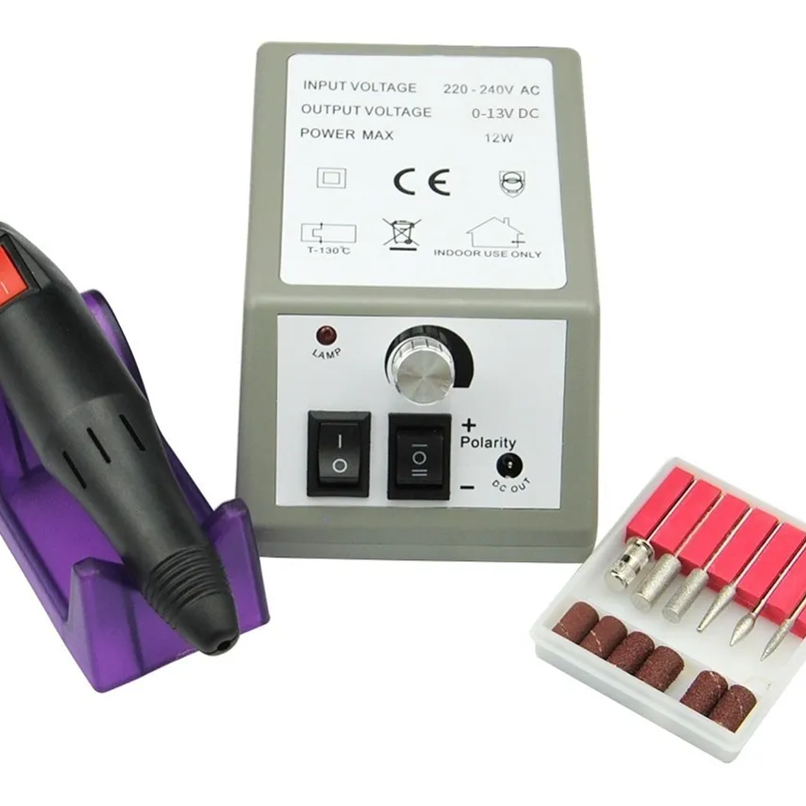 Set Torno Profesional Para Uñas Acrílicas Manicure Pedicure 1