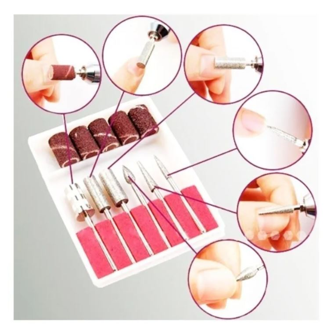 Set Torno Profesional Para Uñas Acrílicas Manicure Pedicure 2