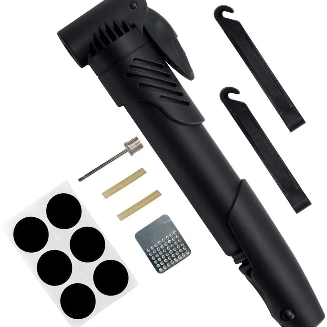 Set Bombín Inflador Manual Para Bicicleta 120 Psi 1