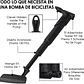 Set Bombín Inflador Manual Para Bicicleta 120 Psi - Miniatura 3