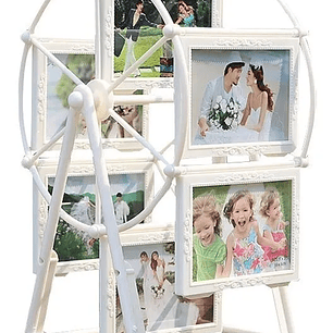 Rueda Porta Retrato Giratorio 12 Fotos De Escritorio