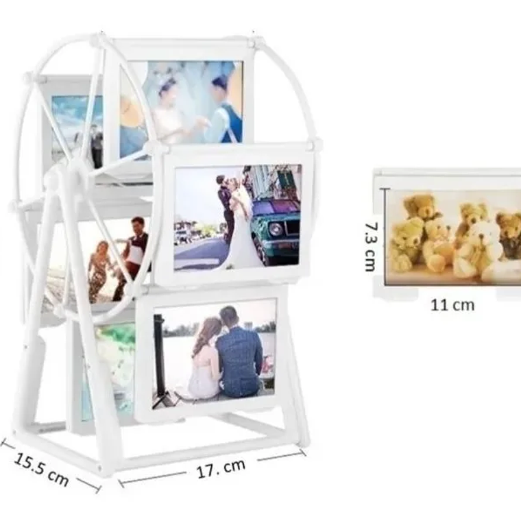 Rueda Porta Retrato Giratorio 12 Fotos De Escritorio 3