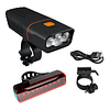 Kit Luces Led Para Bicicleta Recargable Usb Alta Intensidad