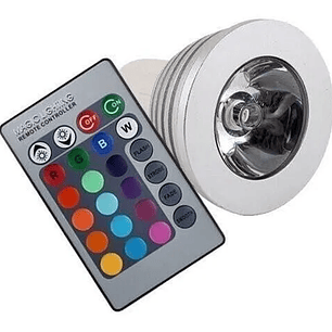 Ampolleta Dicroica E27 Rgb + Control Remoto