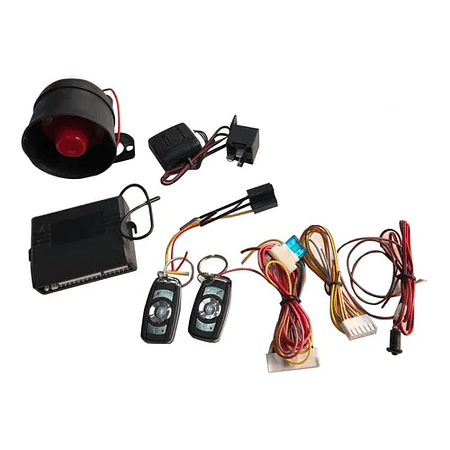 Kit Alarma De Auto Sistema Robos Seguridad 2 Mandos