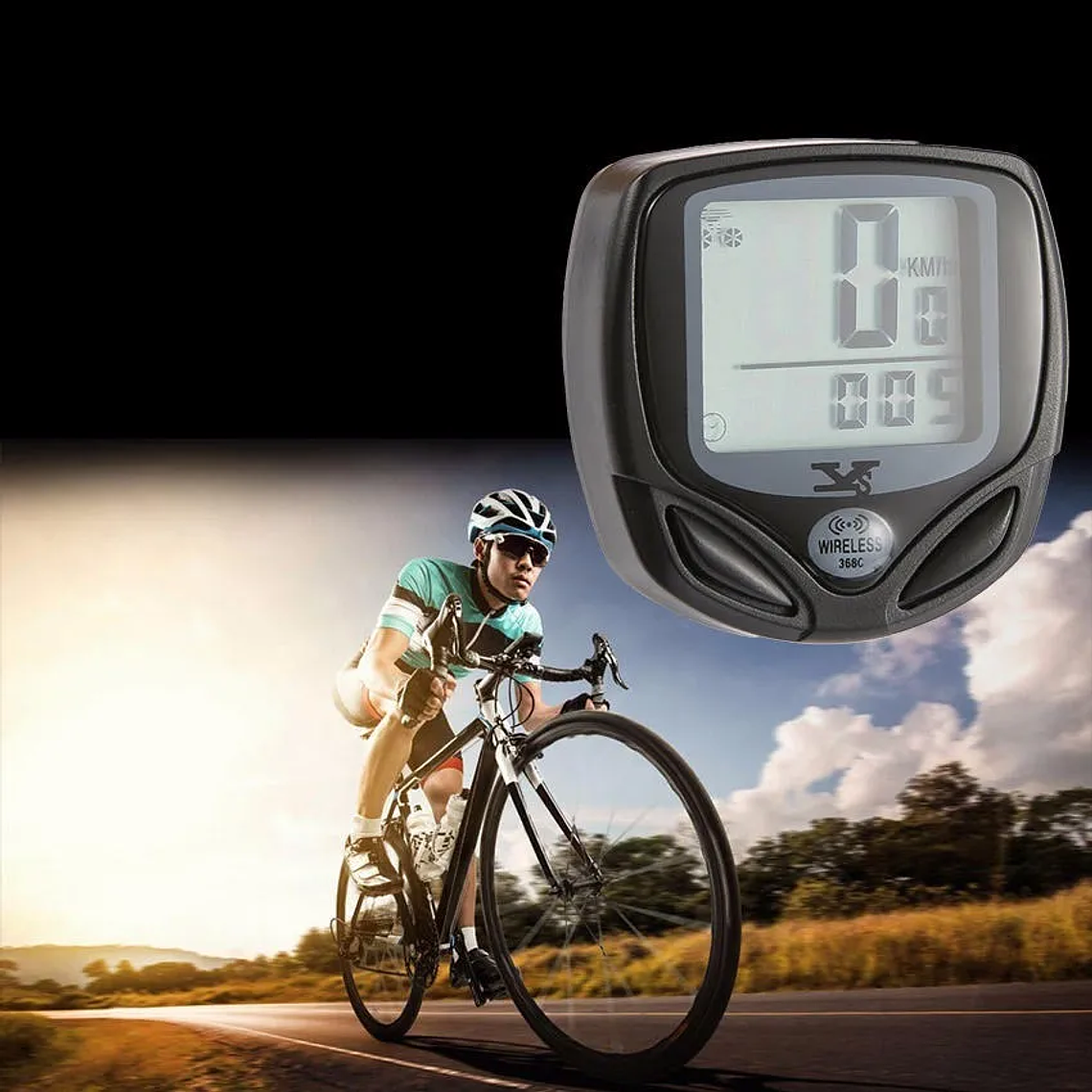 Ciclocomputador Velocimetro Inalambrico Para Bicicleta 4