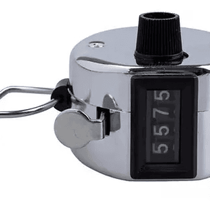 Contador Manual Mano Metálico 4 Dígitos