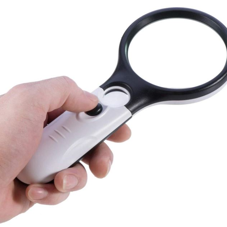 Lupa De Lectura Con Iluminación Led Con Luz Uv 1