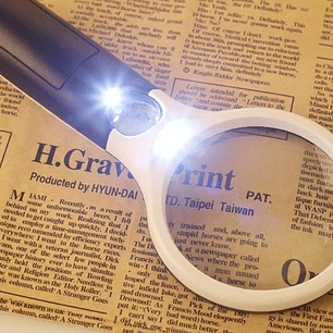 Lupa De Lectura Con Iluminación Led Con Luz Uv