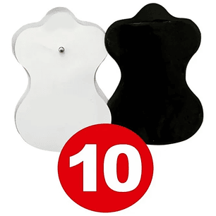 Pack 10 Repuestos Parches Chupones De Electrofisico Tens