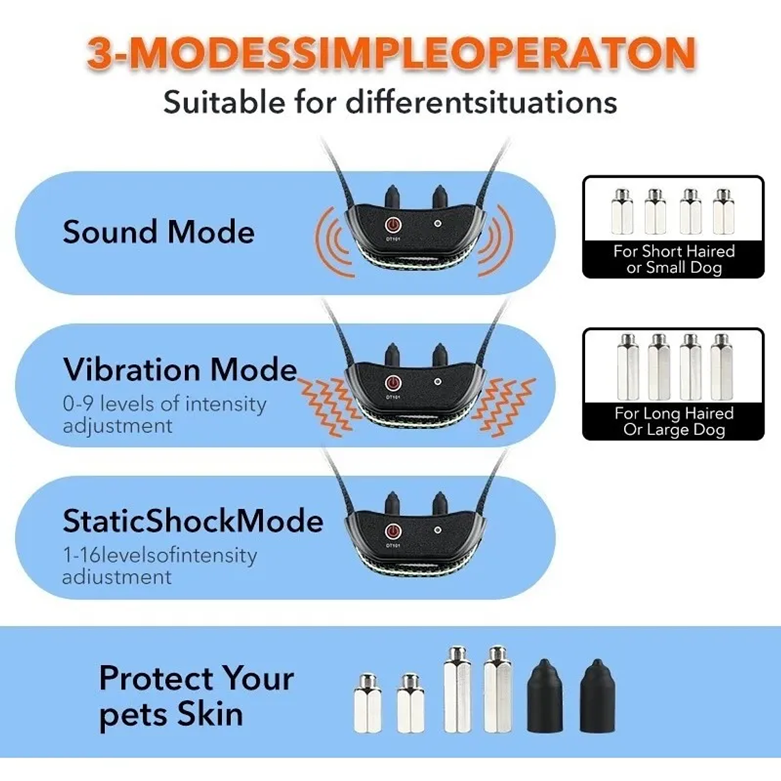 Collar De Entrenamiento De Perro Eléctrico Para Mascotas 4