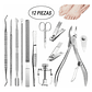 Kit Herramientas Uñas Encarnadas Set Pedicura 12 Pcs - Miniatura 1