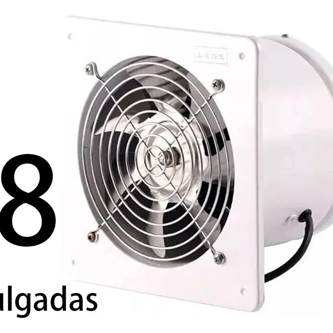 Extractor De Aire Metálico Industrial 8 Pulgadas 20cm 80w 1