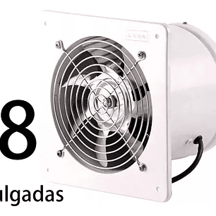 Extractor De Aire Metálico Industrial 8 Pulgadas 20cm 80w