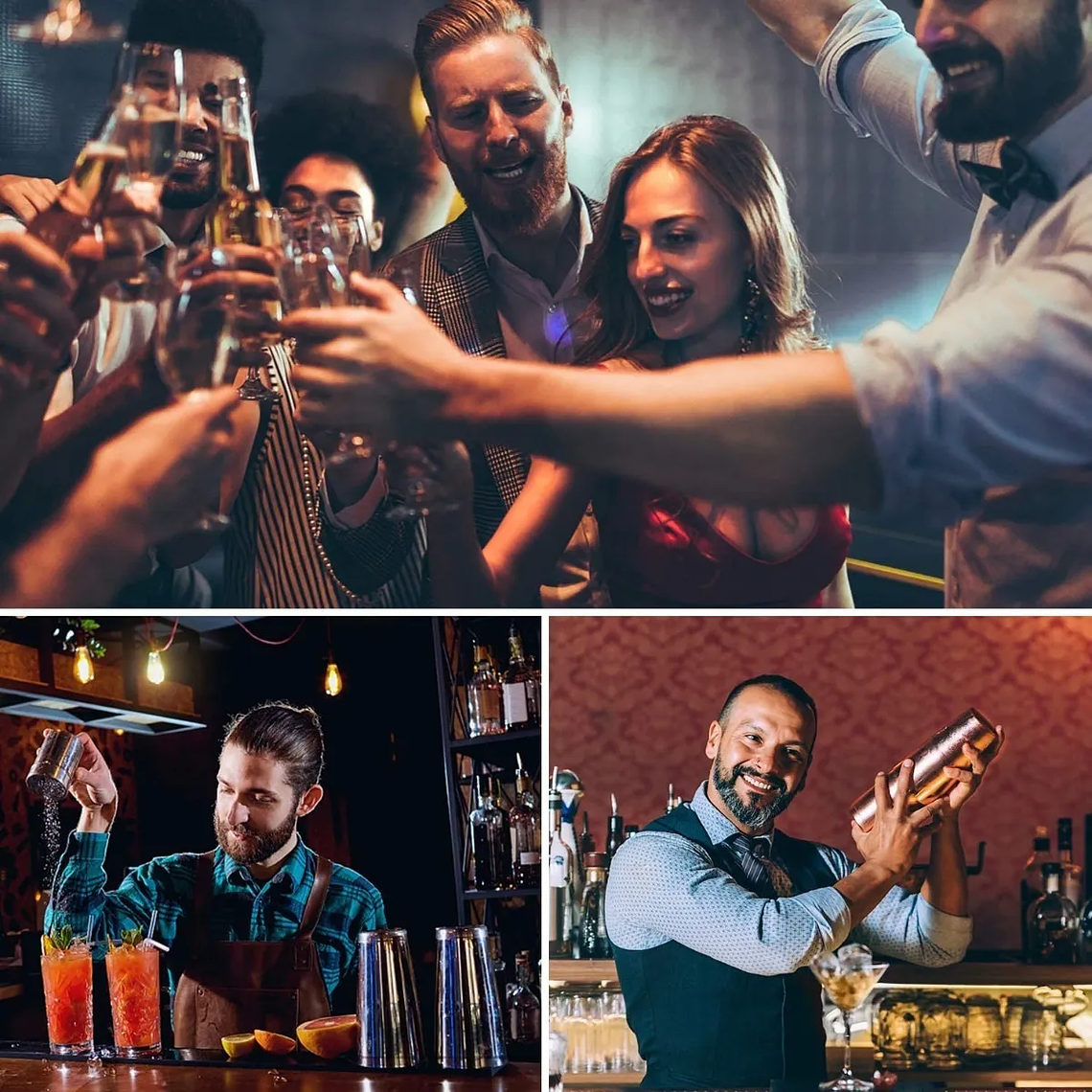 Coctelera Mezclador De Bebidas De Acero Inoxidable 4