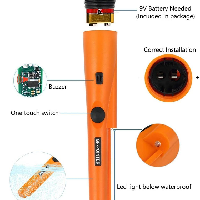 Detector Metales Portátil Localizador De Mano 3