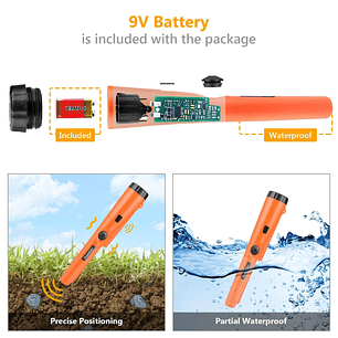 Detector Metales Portátil Localizador De Mano
