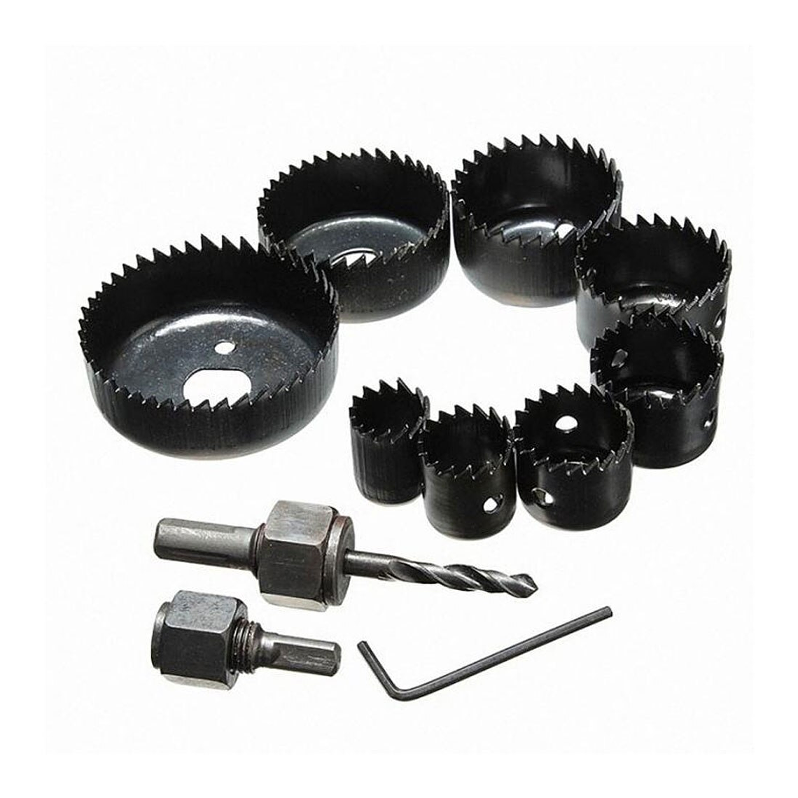 Juego Brocas Sierra Copa Madera 11 Piezas 2