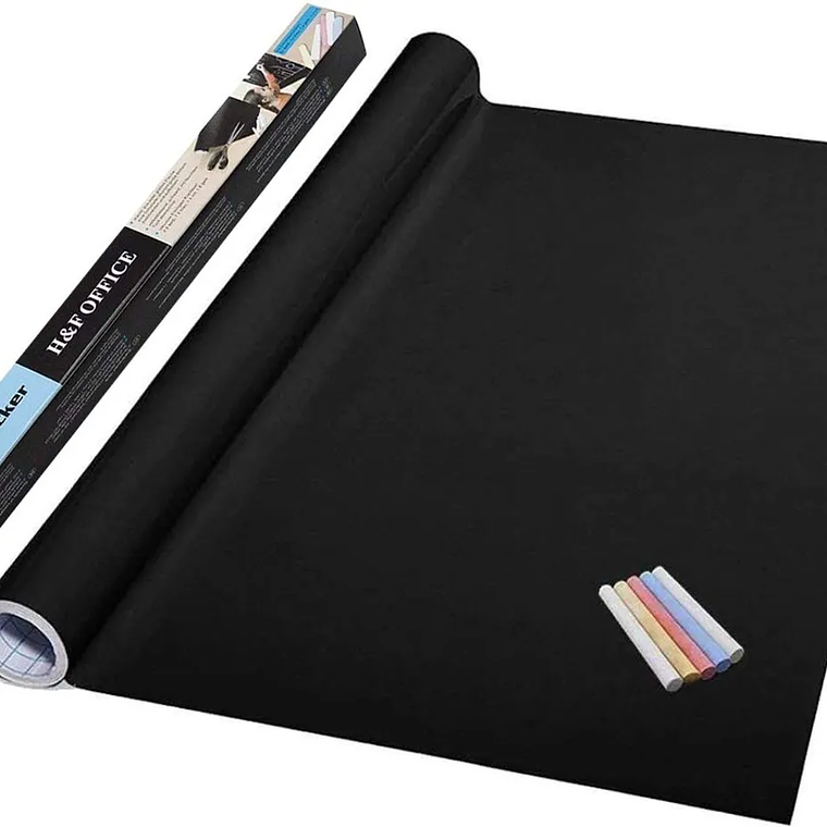 Pizarra Sticker Autoadhesiva Vinilo + Tizas Surtidas 2