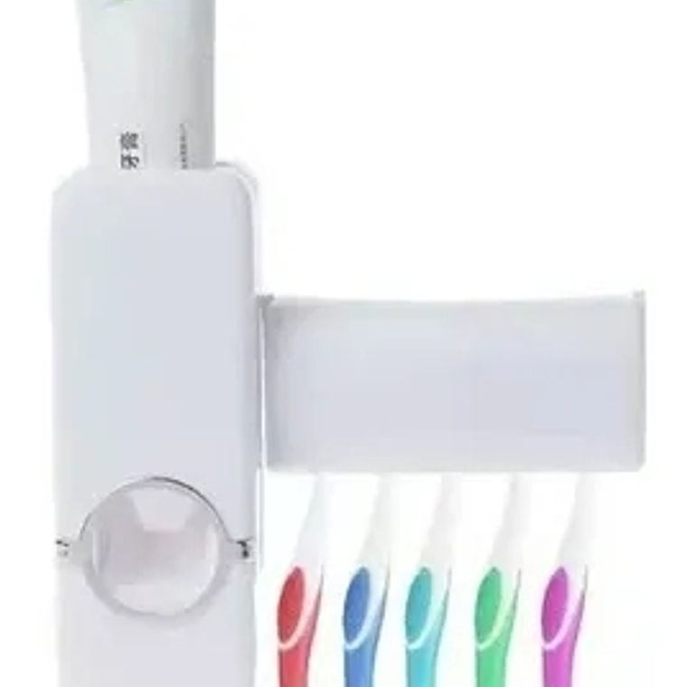 Dispensador Automático Pasta Dientes Porta Cepillo 2