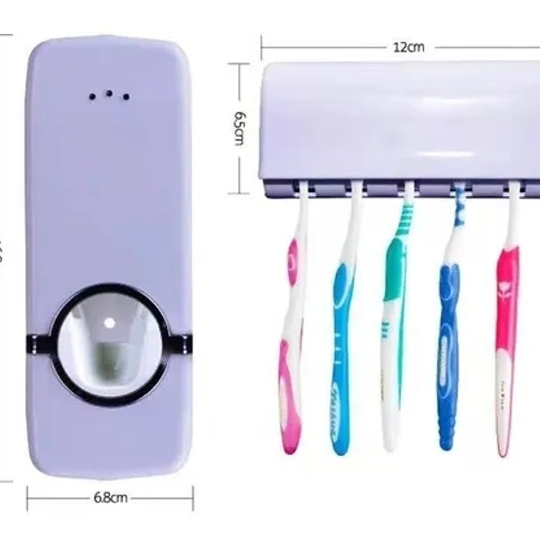Dispensador Automático Pasta Dientes Porta Cepillo 3