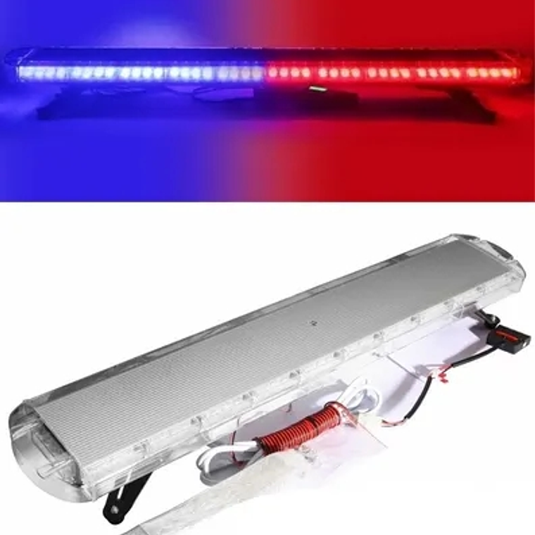Baliza Led Barra Auto Emergencia 120cm 88 Led 12v/24v 1