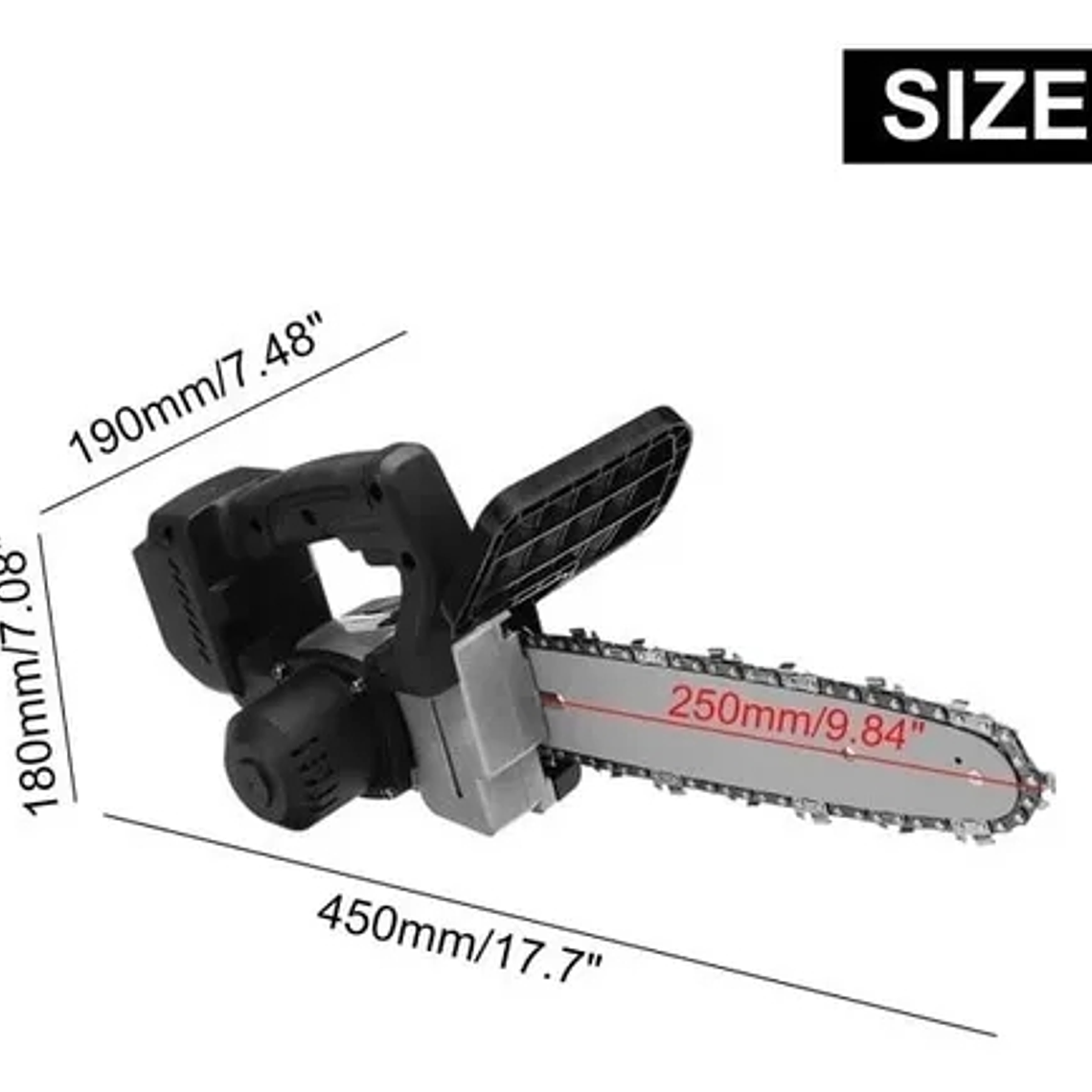 Motosierra Inalámbrica 12 Pulgadas 2 Baterías 2000w 6