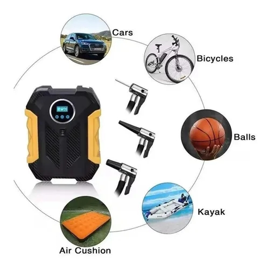 Compresor De Aire 12v Para Vehículos Neumaticos Etc 8