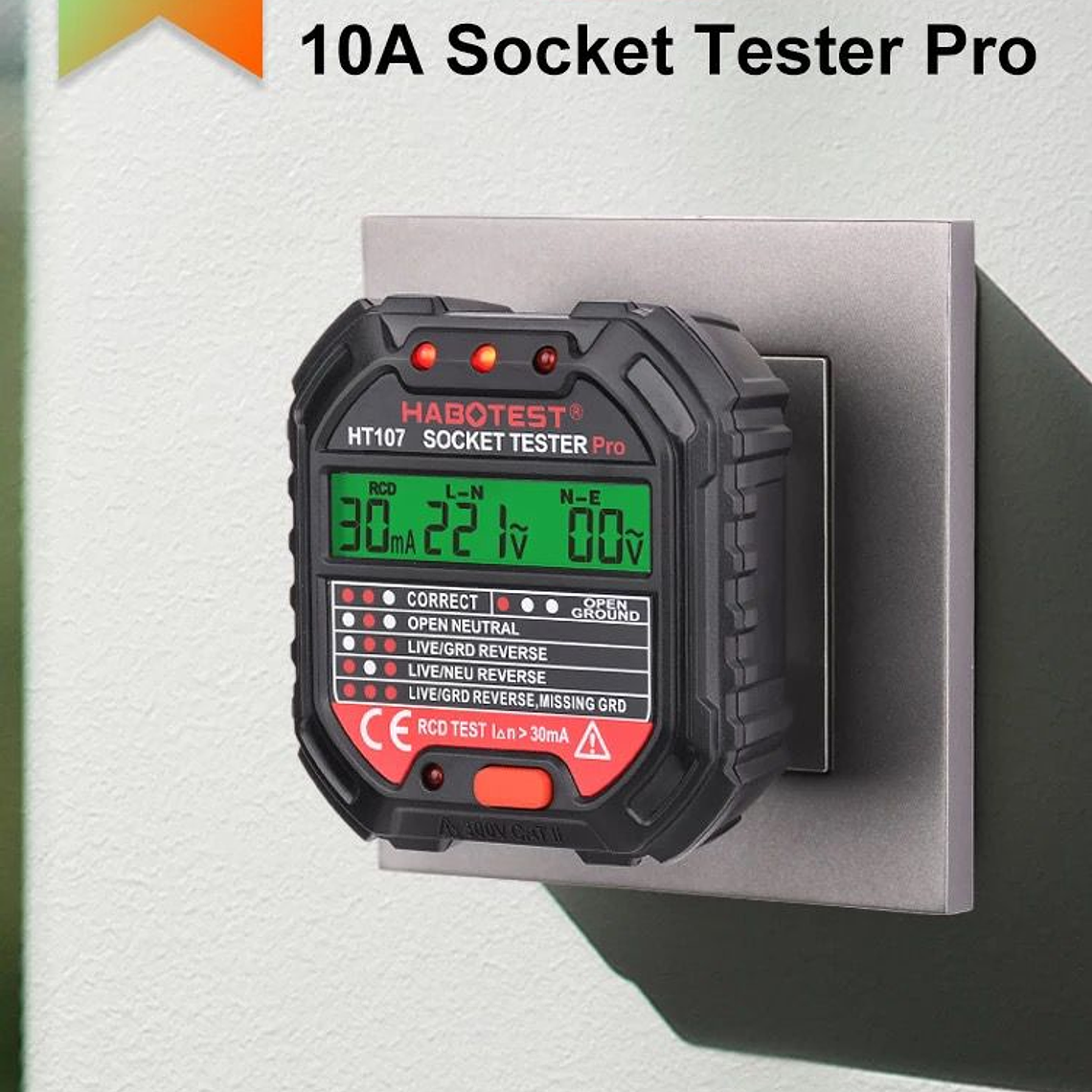 Probador Diferencial Tester De Enchufes 2