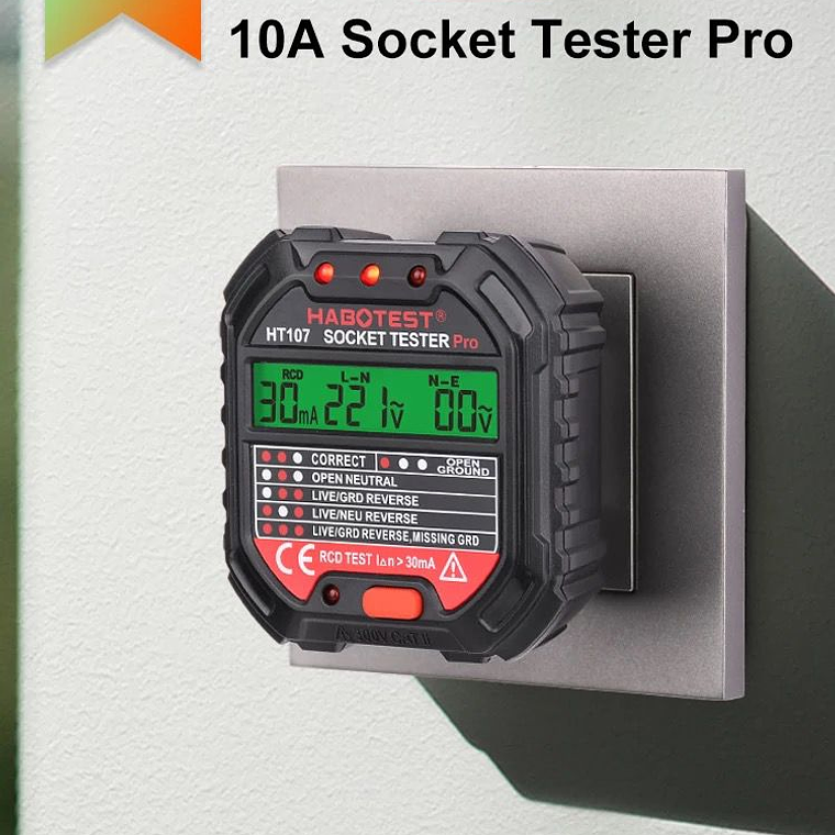 Probador Diferencial Tester De Enchufes 2