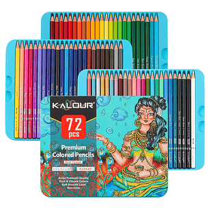 Set 72 Lapices Colores Arte Profesional Dibujo Caja Metálica