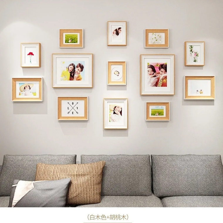 Set Marcos Foto Decorativo Pared 13 Piezas 1