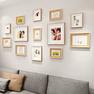 Set Marcos Foto Decorativo Pared 13 Piezas