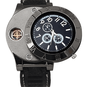 Reloj Hombre Pulsera Con Encendedor Recargable
